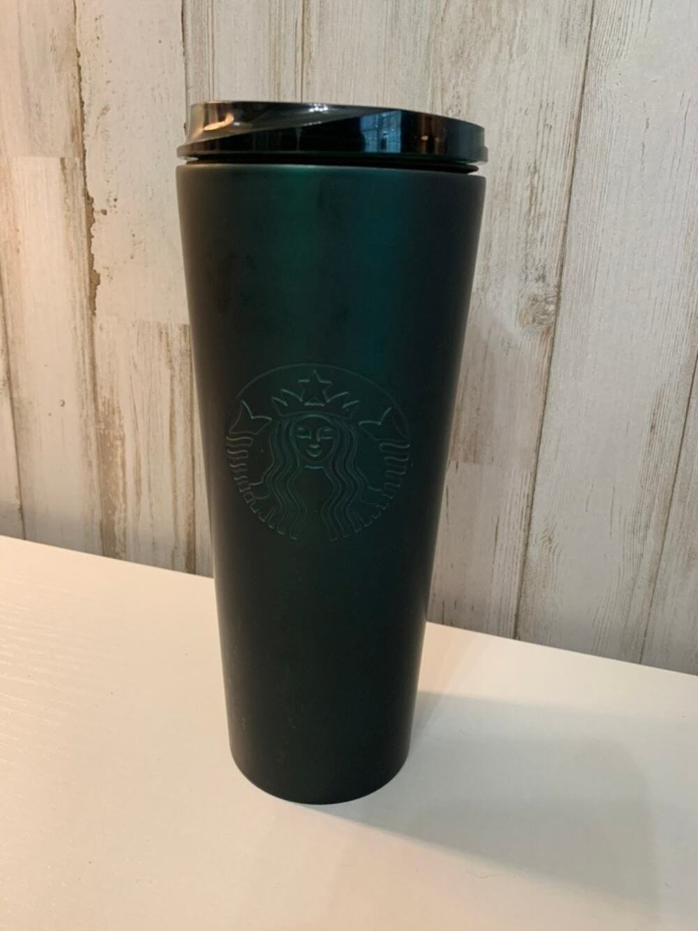 Starbucks Tumbler 16oz Dark Green Vacuum Insulated w/ Lid